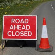 Hanbury Road is closed by the Navigation Inn