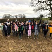 The children from Forestdale and Fairfield Primary Schools helped plant around 400 trees