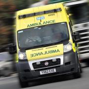 A cyclist has been taken to hospital