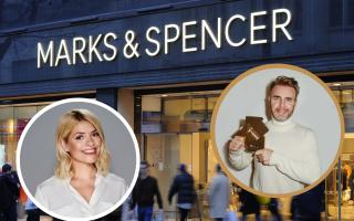 Holly Willoughby, Gary Barlow and Marks and Spencer. Credit: PA