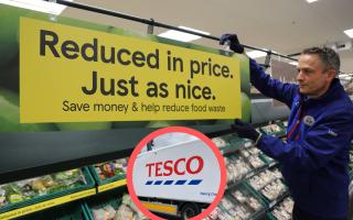 Tesco unveils yellow sticker aisle to help customers find bargains (Tesco/PA)