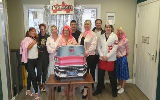 The team at Chandler Court threw a Grease themed party to remember