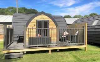 The plans for seven glamping pods have been withdrawn