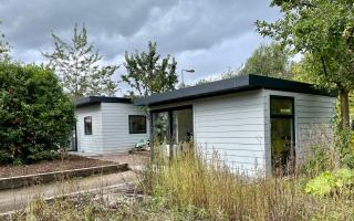 The brand-new classrooms have been built in partnership with Cosy Garden Rooms