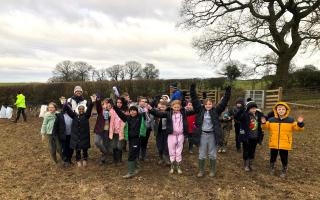 The children from Forestdale and Fairfield Primary Schools helped plant around 400 trees